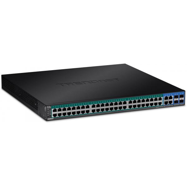 Trendnet TPE-5048WS switch di rete Gestito Gigabit Ethernet (10/100/1000) Nero 1U Supporto Power over Ethernet (PoE)
