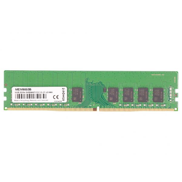 2-Power MEM9003B memoria 8 GB DDR4 2400 MHz Data Integrity Check [verifica integritÃ  dati] (8GB DDR4 2400MHz ECC CL17 UDIMM)