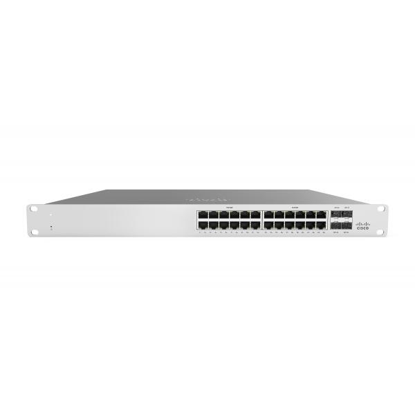 Cisco Meraki Cloud Managed MS120-24P - Switch - gestito - 24 x 10/100/1000 + 4 x Gigabit SFP - desktop, montabile su rack - PoE (370 W)