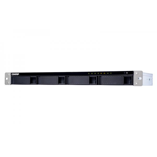 QNAP TS-431XeU Alpine AL-314 Collegamento ethernet LAN Rack (1U) Nero, Acciaio inossidabile NAS