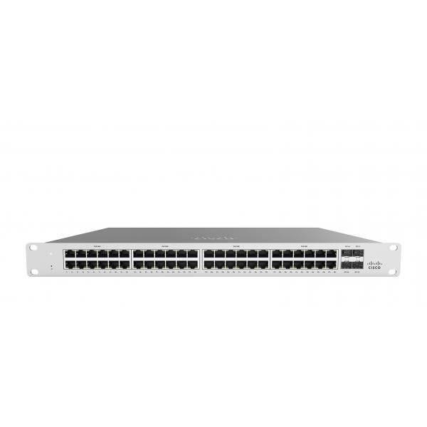 Cisco Meraki Cloud Managed MS120-48LP - Switch - gestito - 48 x 10/100/1000 (PoE) + 4 x Gigabit SFP - desktop, montabile su rack - PoE (370 W)