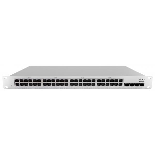 Cisco Meraki Cloud Managed MS210-48LP - Switch - 48 x 1000Base-T + 4 x Gigabit SFP (uplink) - PoE+ (370 W)