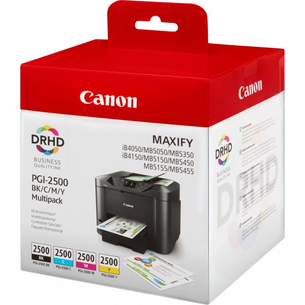 Canon PGI-2500 BK/C/M/Y cartuccia d'inchiostro Nero, Ciano, Magenta, Giallo 29,1 ml