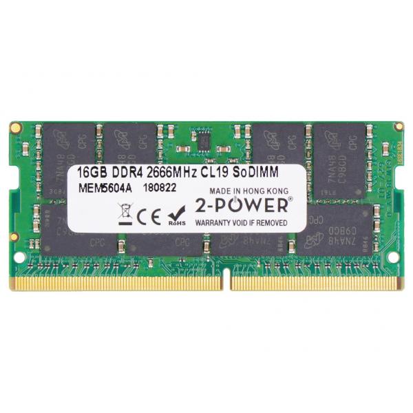 2-Power MEM5604A memoria 16 GB 1 x 16 GB DDR4 2666 MHz (16GB DDR4 2666MHz CL19 SoDIMM)