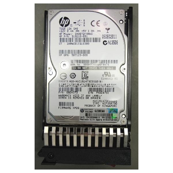 Hewlett Packard Enterprise 512743-001 disco rigido interno 2.5 72 GB SAS (SAS 72G 2,5 Inch DP - 512743-001, 2.5, 72 GB, - 15000 RPM - Warranty: 36M)