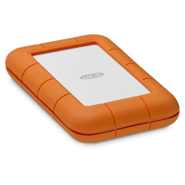 LaCie Rugged Secure disco rigido esterno 2 TB Arancione, Bianco (RUGGED SECURE 2TB - 2.5IN USB-C ENCRYPTION)
