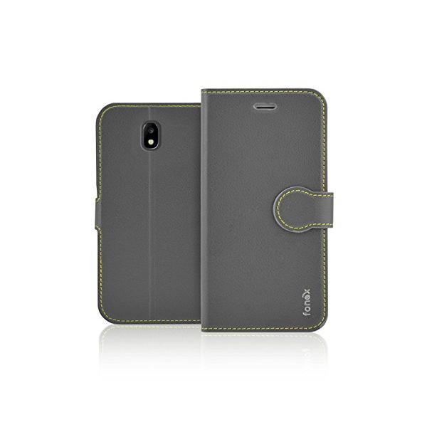 Fonex custodia a libro Identity in similpelle per Samsung Galaxy J3 (7) § Grigio