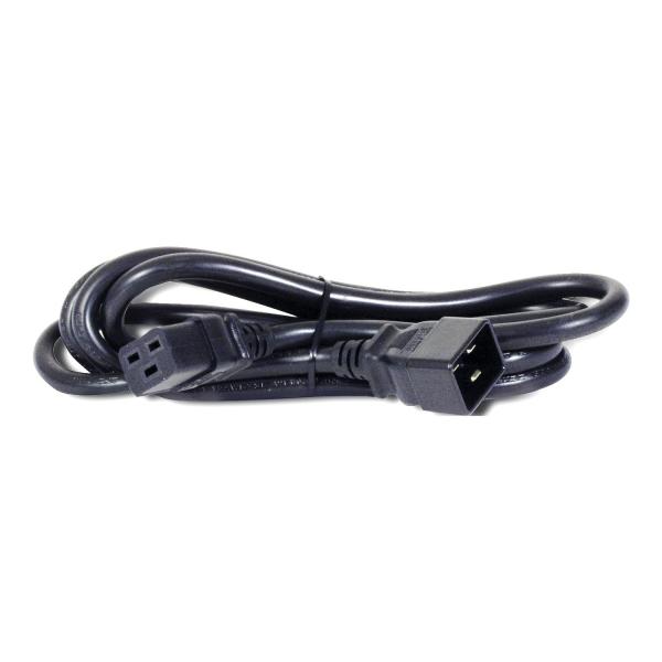 APC PWR Cord C19 - C20, 0.6 m Nero 0,6 m Accoppiatore C19 Accoppiatore C20 (PWR CORD 16A 100-230V - 2IN C19 TO C20)
