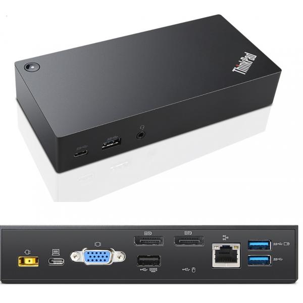 Lenovo 03X7194 replicatore di porte e docking station per notebook USB 3.0 (3.1 Gen 1) Type-C Nero