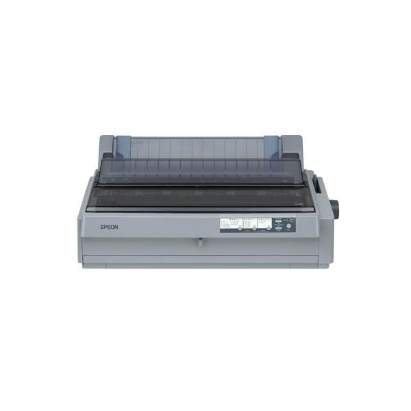 Epson LQ-2190 stampante ad aghi 576 cps (Epson LQ-2190, Dot Matrix Printers, Impact dot matrix, 136 columns, 24 Needles, RS-232 [optional], USB 2.0 Type B, Type B interface, Bidirectional parallel, Ethernet interface [100 Base-TX / 10 Base-T] [optional], 20,000 Hours, 400 Million Strokes/Wire, 128 kB included, Windows 2000, Windows 7, Windows 8, Windows 98, Windows Vista, Windows XP, Windows XP x64, Epson Status Monitor, Driver and utilities [CD], Main unit, Power cable, Ribbon, Setup