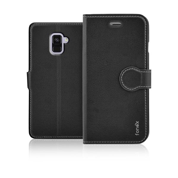 Fonex custodia a libro Identity in similpelle per Samsung Galaxy A8 § Nero