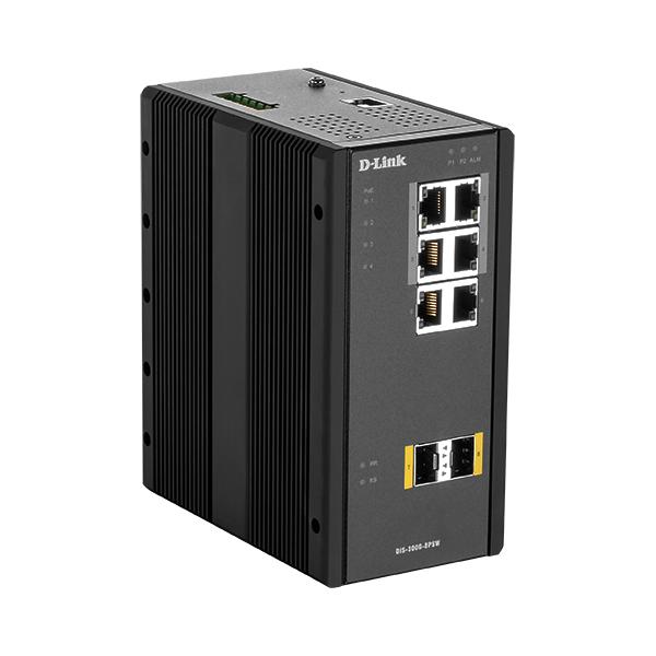 D-Link DISâ€‘300Gâ€‘8PSW Gestito L2 Gigabit Ethernet [10/100/1000] Supporto Power over Ethernet [PoE] Nero (8 Port L2 Managed Switch - with 6 x 10/100/1000BaseT[X] - ports [4 PoE] & 2 x 100/1000BaseSFP ports - Warranty: 60M)