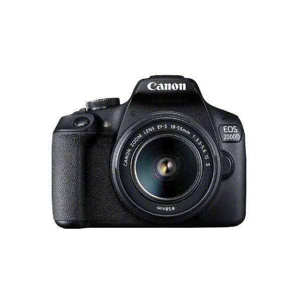Canon Canon EOS 2000D BK 18-55 IS II EU26 Kit fotocamere SLR 24,1 MP CMOS 6000 x 4000 Pixel Nero