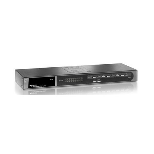 LevelOne KVM-1631 switch per keyboard-video-mouse (kvm) Montaggio rack Nero