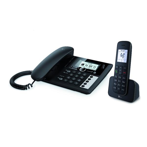 Telekom Sinus PA 207 Plus 1 Telefono analogico/DECT Identificatore di chiamata Nero