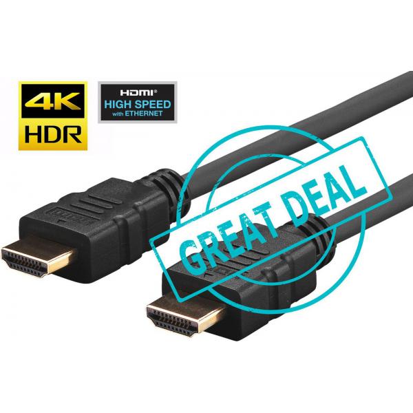 Vivolink PROHDMIHD2-BULK cavo HDMI 2 m HDMI tipo A [Standard] Nero (10x Pro HDMI Cable 2m Ultra - Flexible . - Warranty: 144M)