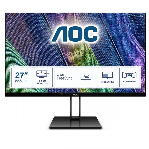AOC Value-line 27V2Q monitor piatto per PC 68,6 cm (27") 1920 x 1080 Pixel Full HD LED Ner...