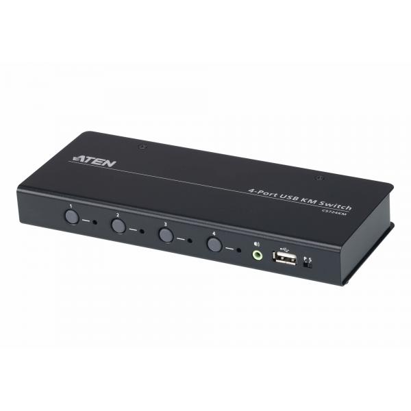 Aten CS724KM switch per keyboard-video-mouse (kvm) Nero