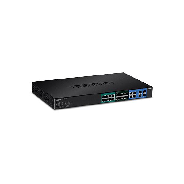Trendnet TPE-204US switch di rete Gestito Gigabit Ethernet (10/100/1000) Nero 1U Supporto Power over Ethernet (PoE)