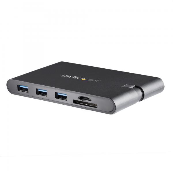 StarTech.com Adattatore Multi-porta USB-C con HDMI e VGA per portatili - 3x USB 3.0 - Lettore Schede SD - PD 3.0 - Cavo integrato