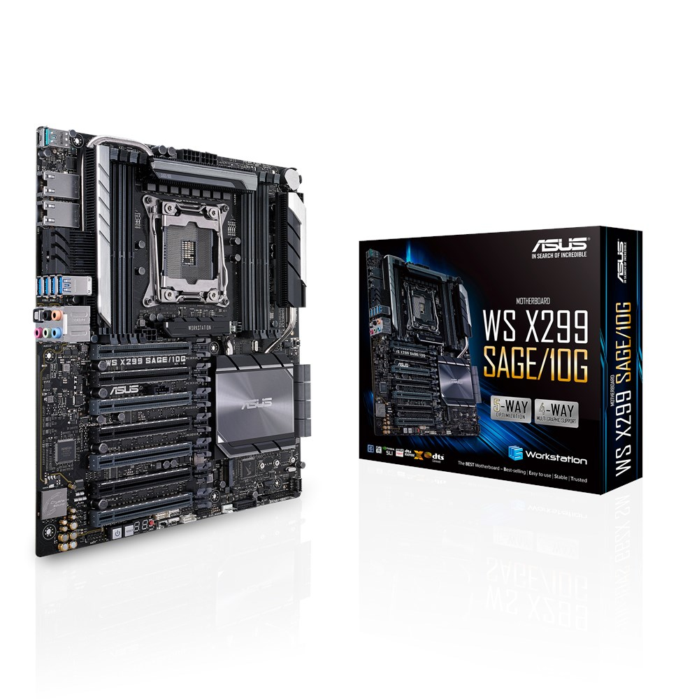 ASUS WS X299 SAGE/10G Intel® X299 LGA 2066 (Socket R4) CEB