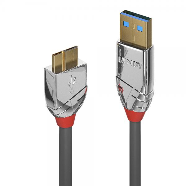 Cavo USB 3.2 Tipo A a Micro-B, 5Gbit/s, Cromo Line, 3m