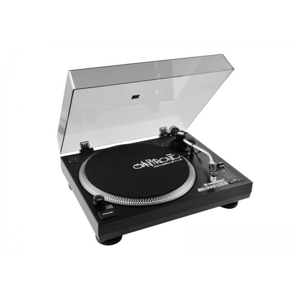 Omnitronic BD-1390 Belt-drive DJ turntable Nero
