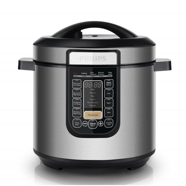 Philips Cooker All In One Digitale 1000w Capacita' 6 Lt Argento