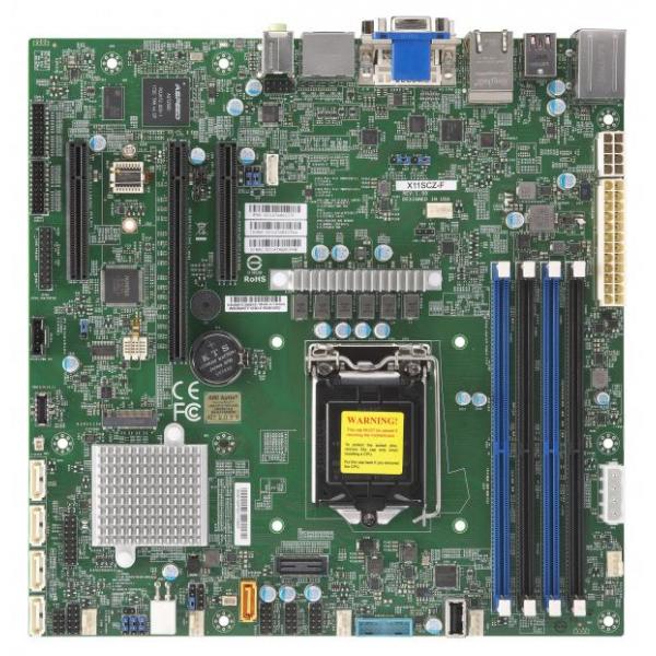 Supermicro X11SCZ-F scheda madre LGA 1151 (Presa H4) ATX Intel C246