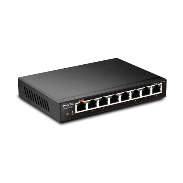 Draytek G1080 Gestito Gigabit Ethernet [10/100/1000] Nero (draytek Vigorswitch G1080 8 Port Gb)