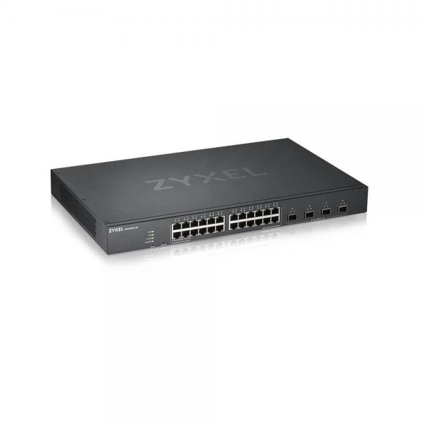 Zyxel XGS1930-28 Gestito L3 Gigabit Ethernet [10/100/1000] Nero (Zyxel XGS1930-28 - Switch - intelligente - 24 x 10/100/1000 + 4 x 10 Gigabit SFP+ - montabile su rack)