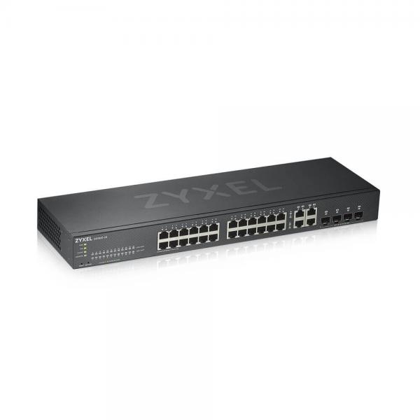 Zyxel GS1920-24V2 Gestito Gigabit Ethernet [10/100/1000] Nero (28 PORT SMART MGD GB SWITCH - WEB + CLOUDMGD USABLE)