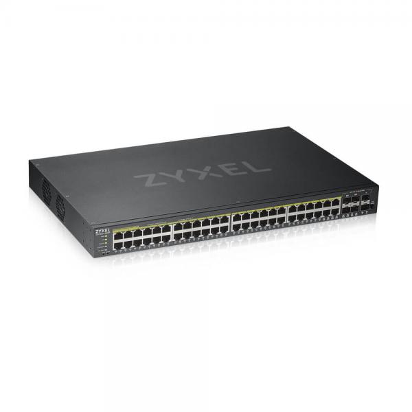 Zyxel GS1920-48HPV2 Gestito Gigabit Ethernet (10/100/1000) Supporto Power over Ethernet (PoE) Nero