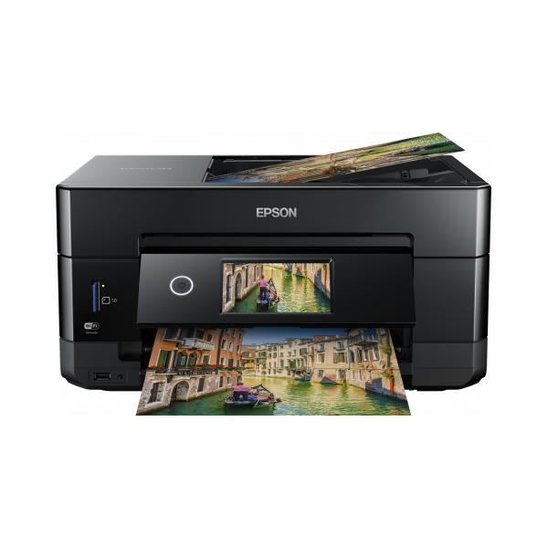 Epson Expression Premium XP-7100 Ad inchiostro A4 5760 x 1440 DPI 32 ppm Wi-Fi (Epson Expression Premium XP-7100 XP 7100 XP7100 Small-in-One - Multifunction printer - colour - ink-jet - Legal [216 x 356 mm] [original] - A4/Legal [media] - up to 11 ppm [copying] - up to 15.8 ppm [printing] - 120 sheets - USB 2.0, Gigabit LAN, Wi-Fi[n])