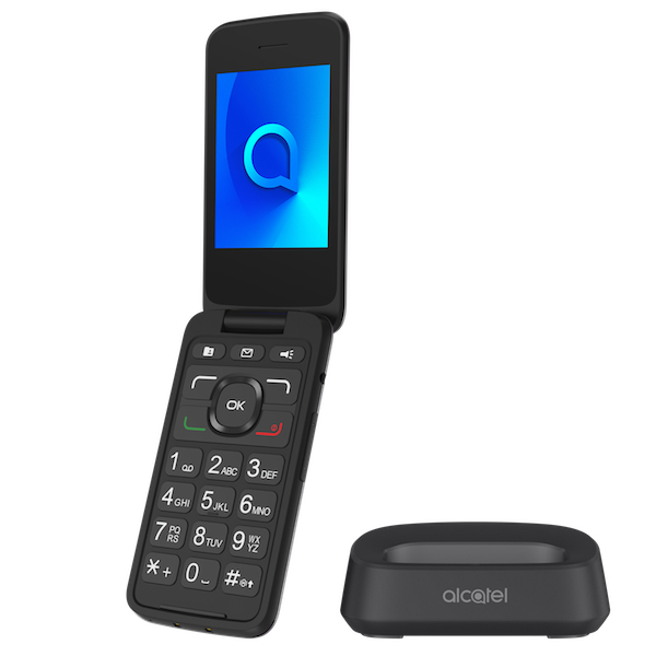 3026 Senior Phone Display 2.8" + Slot MicroSD Bluetooth con Tasti Grandi + SOS Fotocamera Colore Grigio Metallizzato - Italia