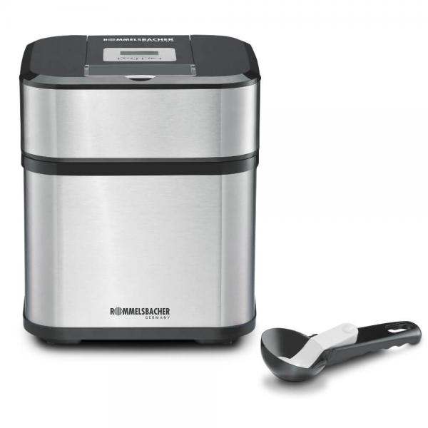 Rommelsbacher IM 12 macchina per gelato Gelatiera tradizionale 1,5 L Nero, Acciaio inox (Rommelsbacher IM 12 - sorbetblender -)