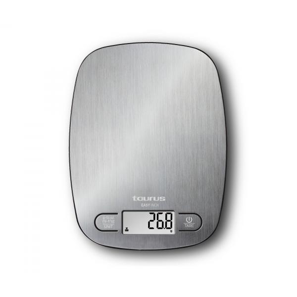 Taurus Easy Inox Acciaio inox Superficie piana Ovale Bilancia da cucina elettronica (Taurus Easy Inox - køkkenvægt - rustfr)