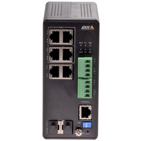 Axis 01633-001 switch di rete Gestito Gigabit Ethernet [10/100/1000] Supporto Power over Ethernet [PoE] Nero (T8504-R INDUSTRIAL POE SWITCH - T8504-R, Managed, Gigabit - Ethernet [10/100/1000], Power over Ethernet [PoE] - Warranty: 60M)