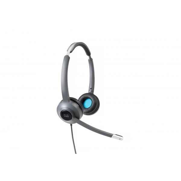 Cisco 522 Wired Dual - Cuffie con microfono - over ear - cablato - jack 3,5 mm