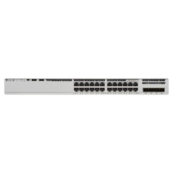 Cisco Catalyst 9200L - Network Essentials - switch - L2 - Licenza DNA non inclusa e OBBLIGATORIA - 24 x 10/100/1000 + 4 x Gigabit SFP (uplink) - montabile su rack
