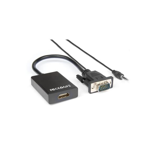 Hamlet XVAVGA-HDMA cavo e adattatore video VGA (D-Sub) HDMI tipo A (Standard) Nero