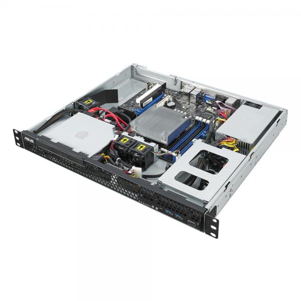 ASUS RS100-E10-PI2 Intel C242 LGA 1151 (Presa H4) Rack (1U) Nero, Metallico