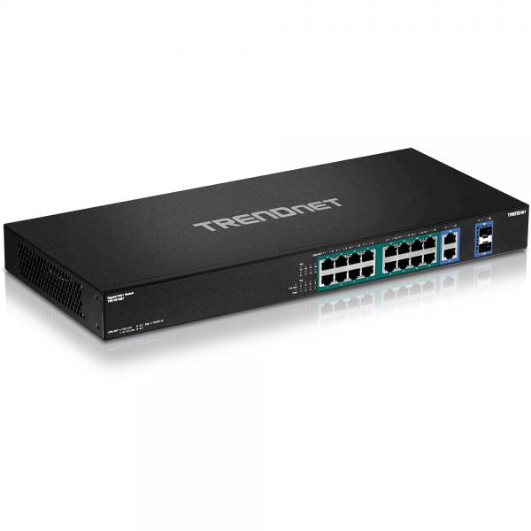 Trendnet TPE-TG182F v1.0R Non gestito Gigabit Ethernet (10/100/1000) Supporto Power over Ethernet (PoE) 1U Nero