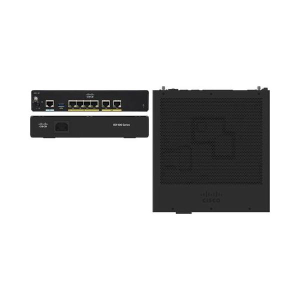 Cisco Integrated Services Router 921 - - router - switch a 4 porte - 1GbE - Porte WAN: 2