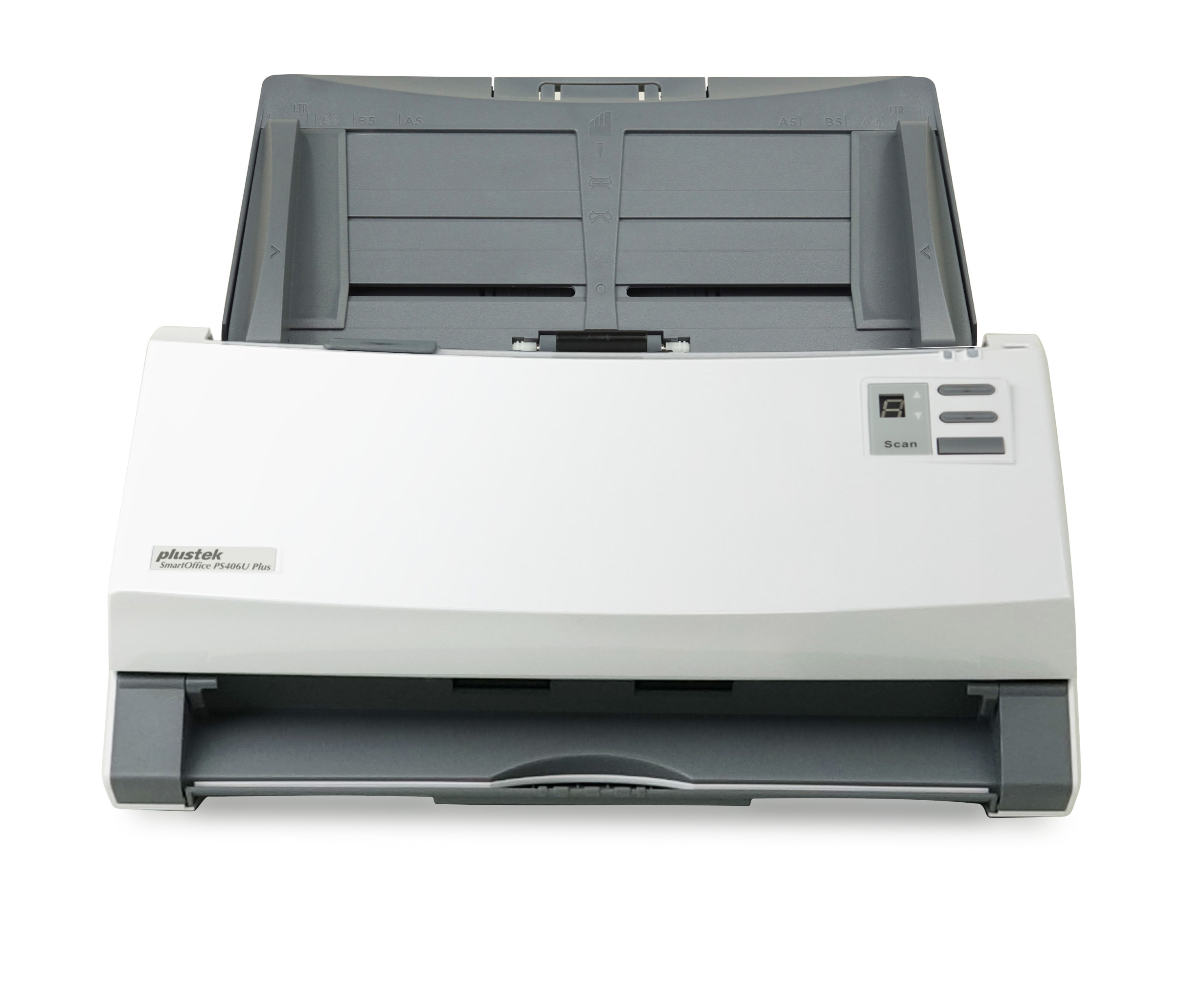 Plustek SmartOffice PS406U Plus Scanner ADF 600 x 600 DPI A4 Grigio, Bianco (SMARTOFFICE PS406U PLUS - A4 DUPLEX ADF EINZUGSSCANNER)