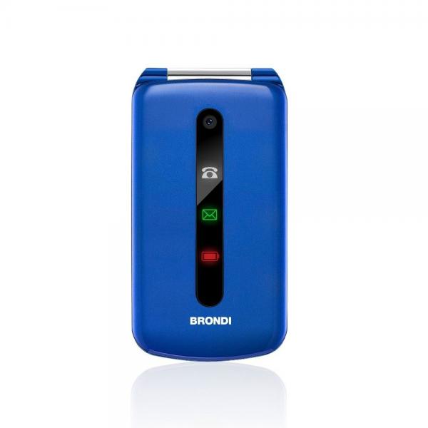 Cellulare Brondi President 3" Gsm Ultra Sottile Caratteri Grandi Dual Sim Blue Purple Senior Phone Italia