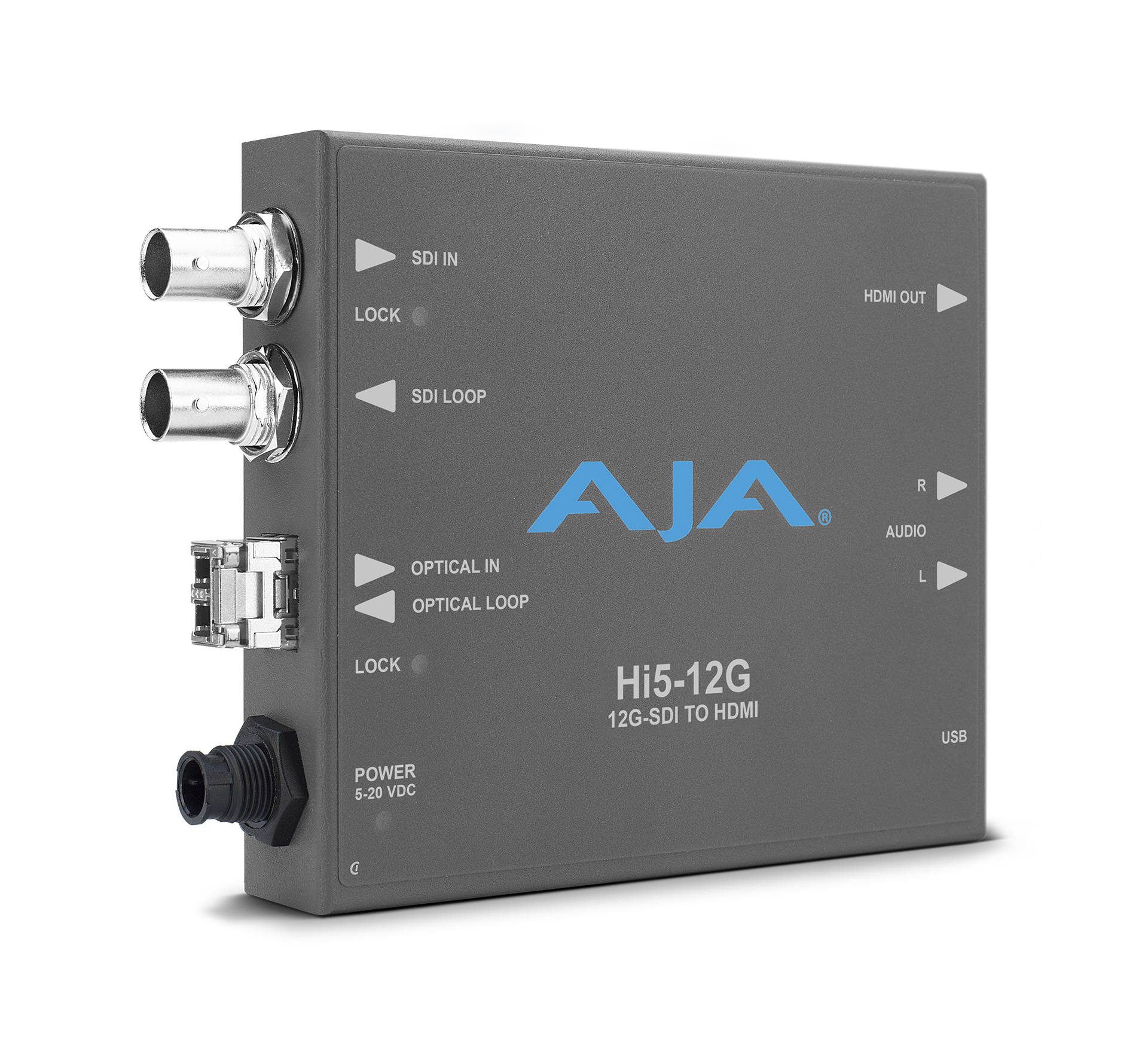 AJA HI5-12G-R convertitore video Convertitore video attivo 4096 x 2160, -