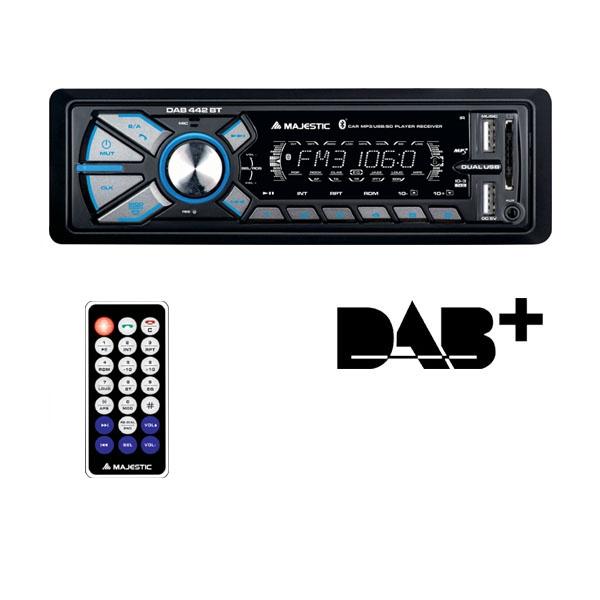 New Majestic DAB-442 BT Ricevitore multimediale per auto Nero 180 W Bluetooth