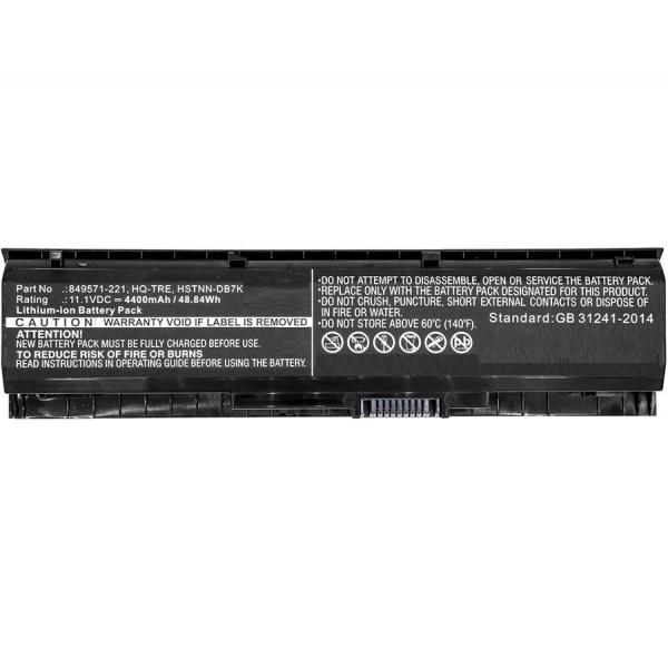 CoreParts MBXHP-BA0077 ricambio per notebook Batteria (Laptop Battery for HP - 49Wh Li-ion 11.1V 4400mAh - Black, 17, 17-ab000, 17-ab000ng, 17-ab001ng, 17-ab002ng, 17-ab003ng, 17-ab004ng, - Warranty: 12M)