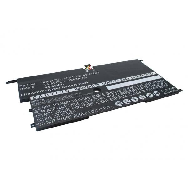 CoreParts MBXLE-BA0169 ricambio per notebook Batteria (Laptop Battery for Lenovo - 44Wh Li-Pol 14.8V 3000mAh - Black, 20A7, 20A8, ThinkPad X1 Carbon 14 - Warranty: 12M)